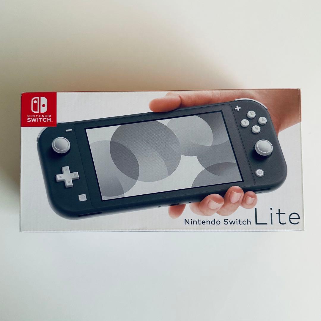 Nintendo Switch Lite グレー クリアケース付き