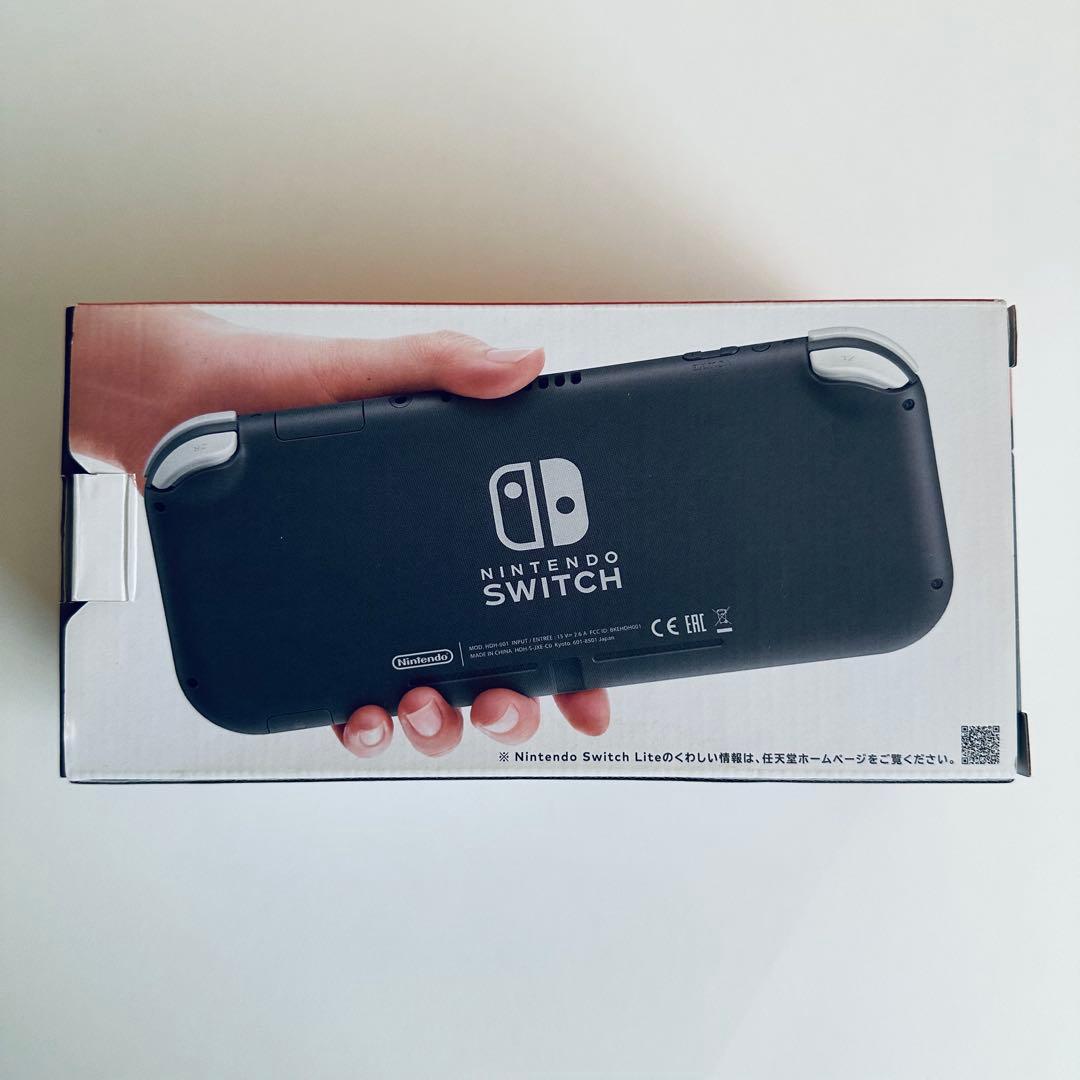 Nintendo Switch Lite グレー クリアケース付き