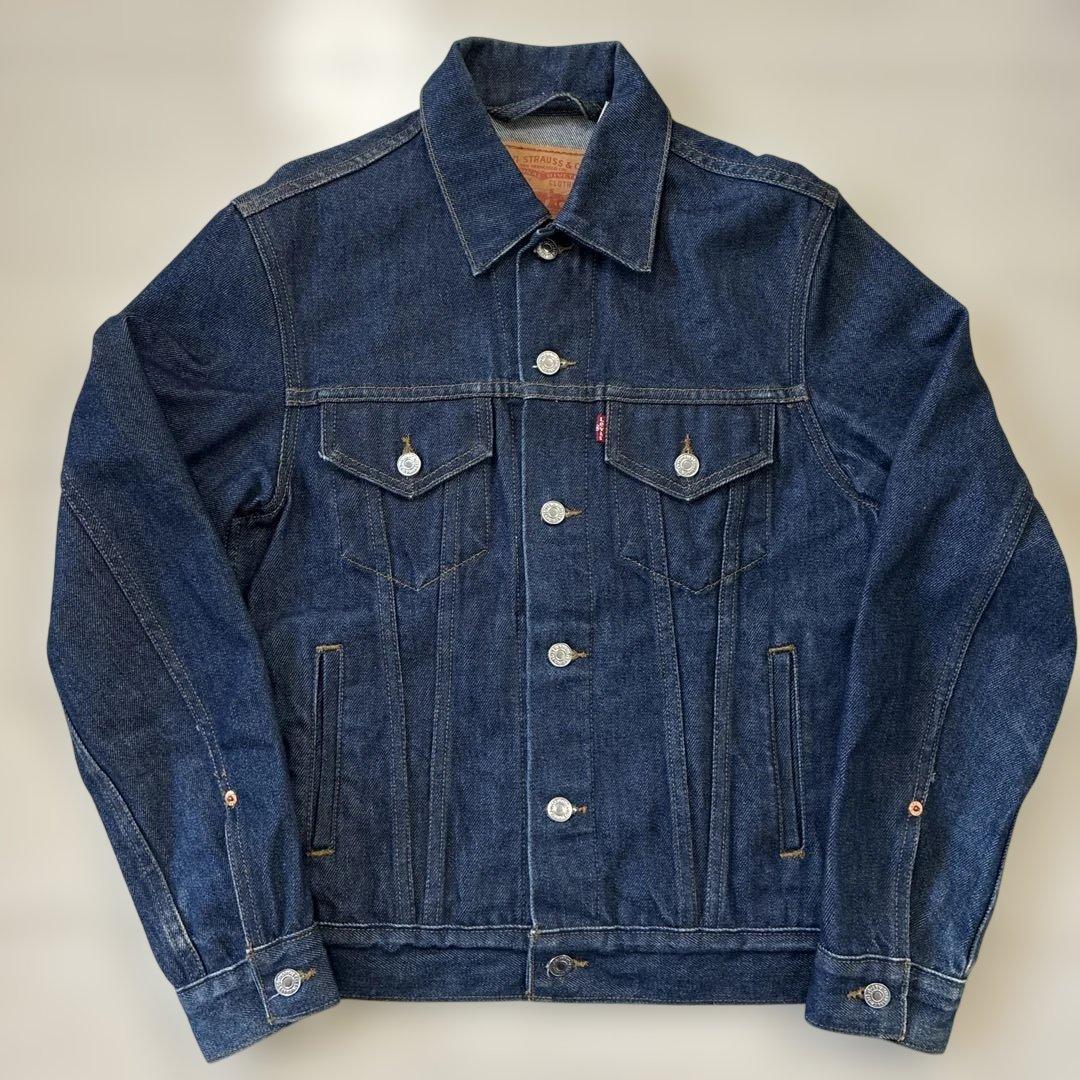 リーバイス 濃紺デニムセットアップ トラッカージャケット 501 リジッド