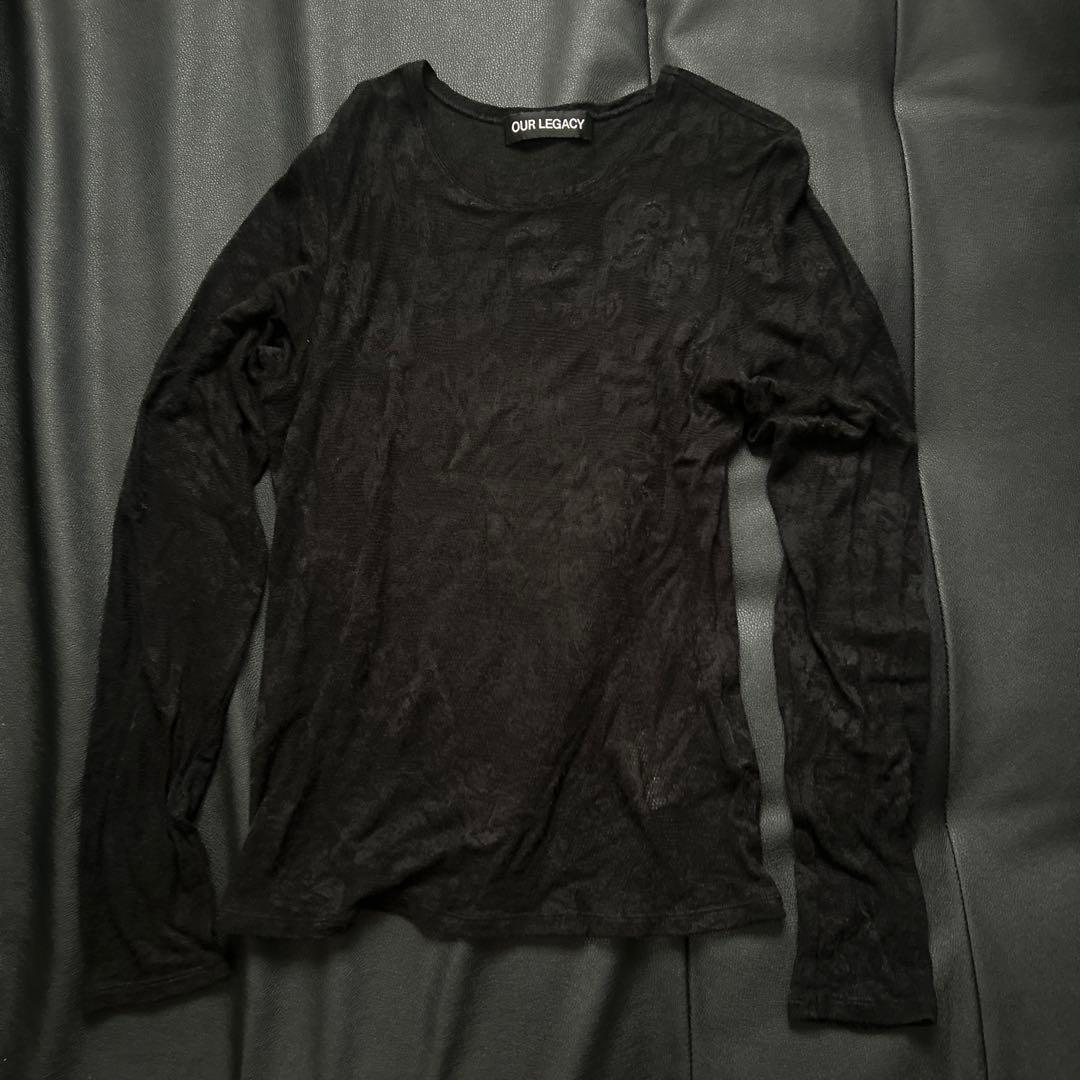 OUR LEGACY ブラック 長袖 SUPER SLIM LONGSLEEVE