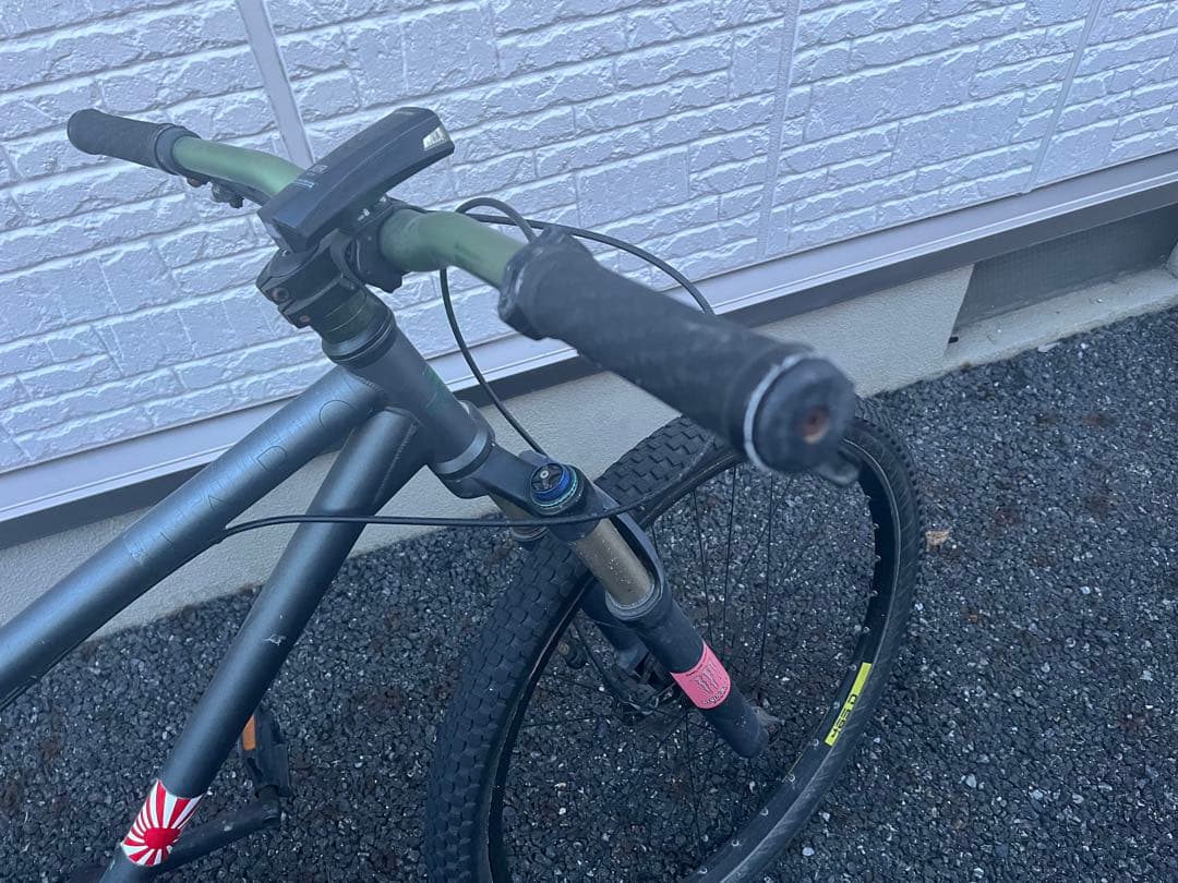 『直接お渡しできる方』グレー アルミ製 マウンテンバイク 26インチ