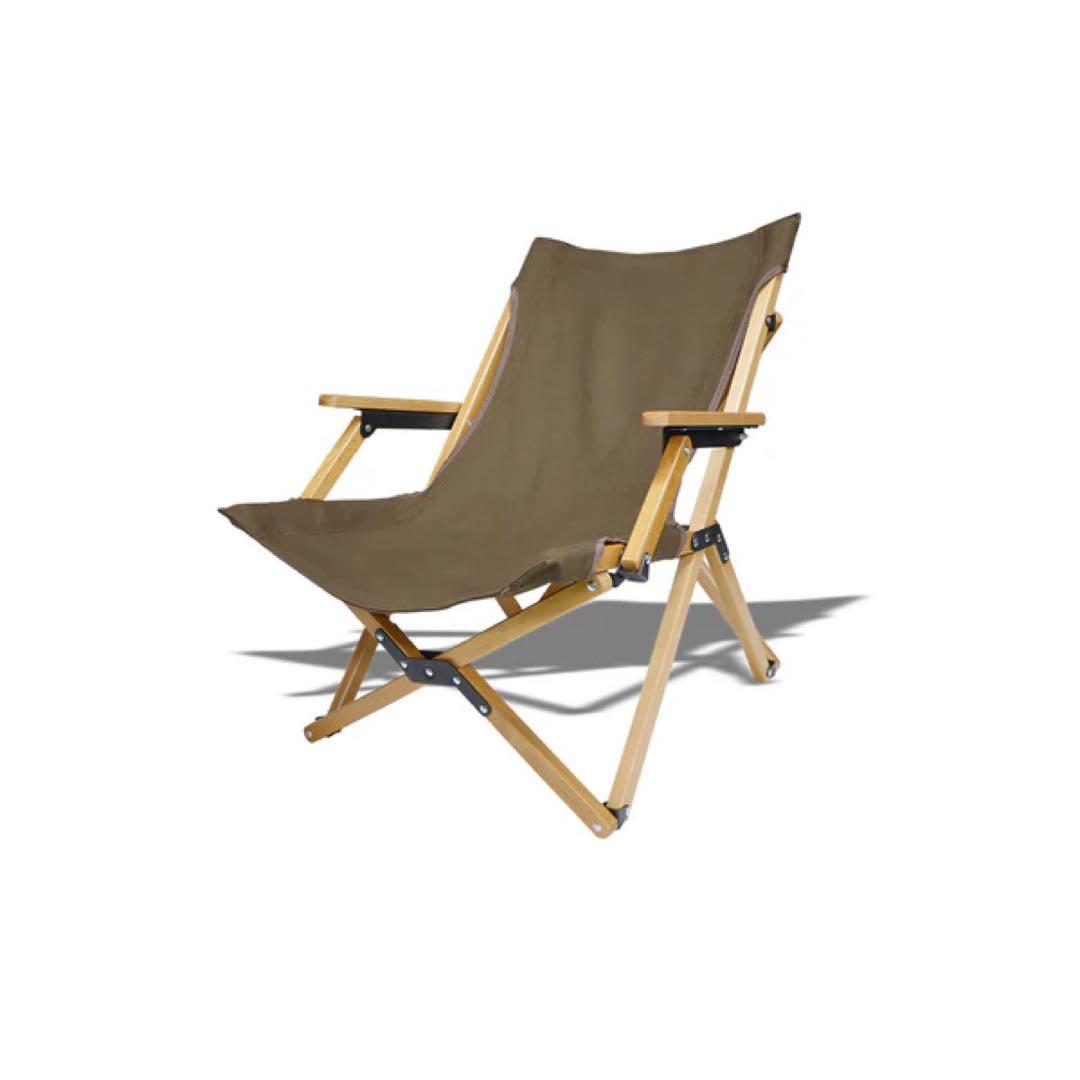 アノバ（ANOVA）ウッドハイバックチェアロータイプ ブラウン【新品未開封２脚】