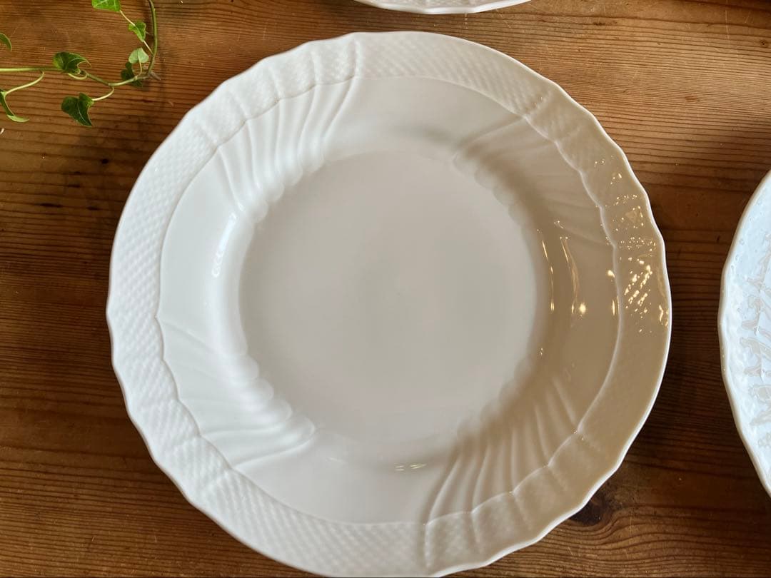 ジノリ　ベッキオホワイト26ディナープレート×6