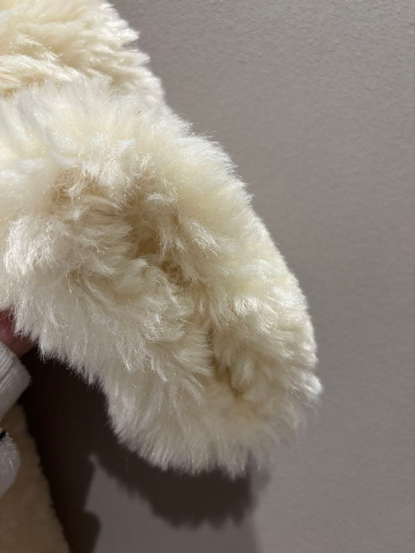 SeaRoomlynn TEDDYファーノーカラージャケット アイボリー