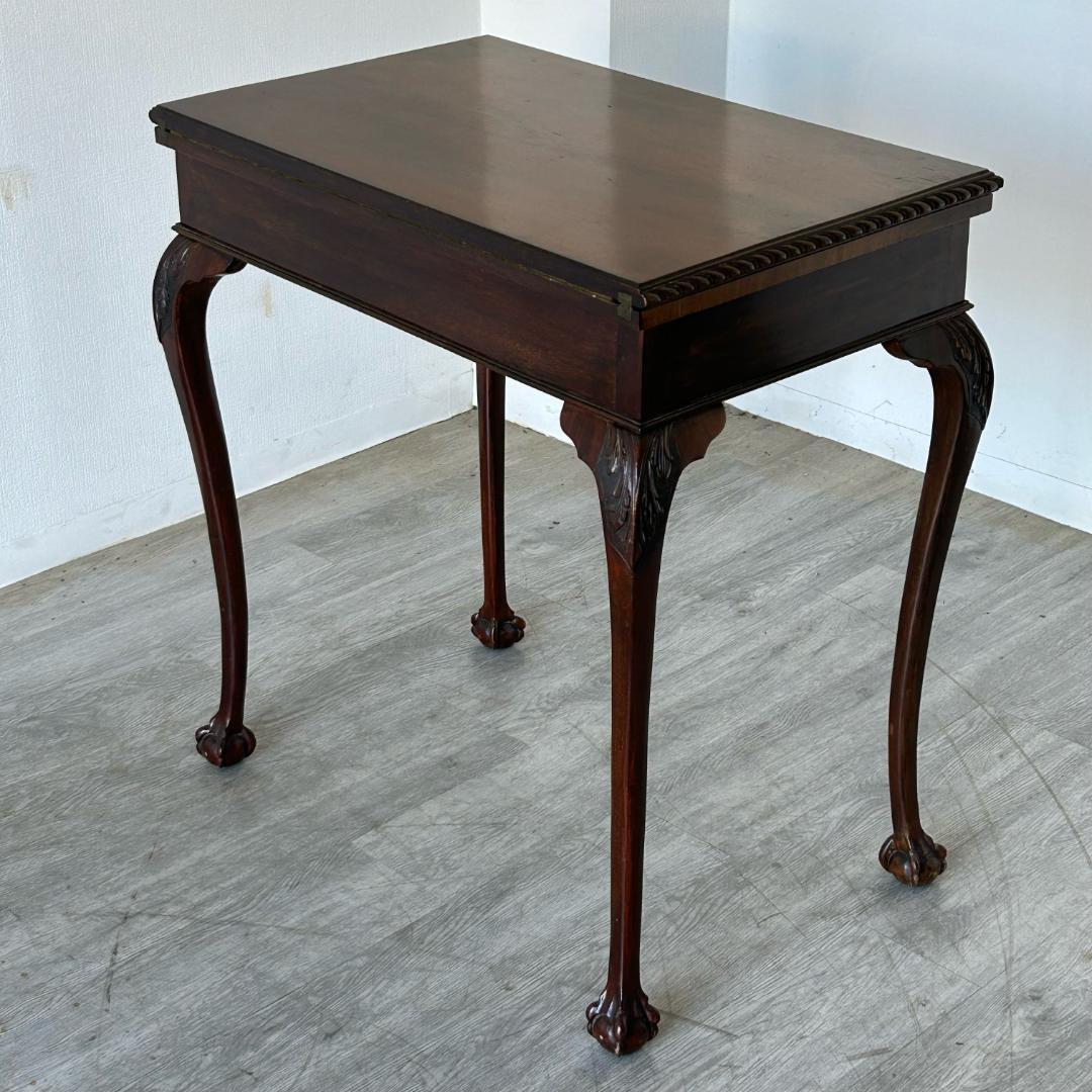 アンティーク 家具 ゲームテーブル 1930年頃 マホガニー材 英国製 542A