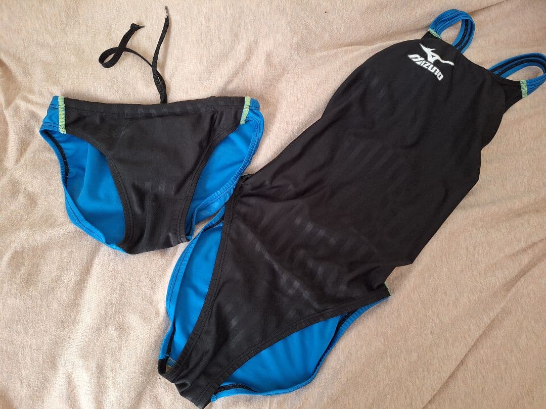 【匿名発送】ミズノ　mizuno　競泳水着　レディース　メンズ　セット　XL