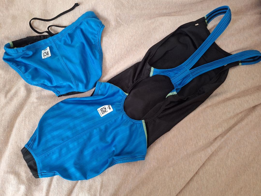 【匿名発送】ミズノ　mizuno　競泳水着　レディース　メンズ　セット　XL