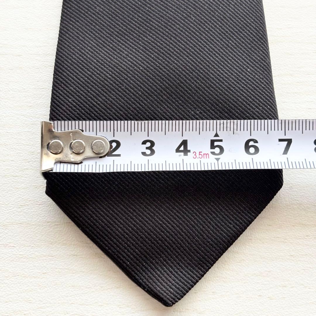 GUCCI グッチ 箱 袋 付き スネーク刺繍 無地 ソリッド ネクタイ 黒 蜂