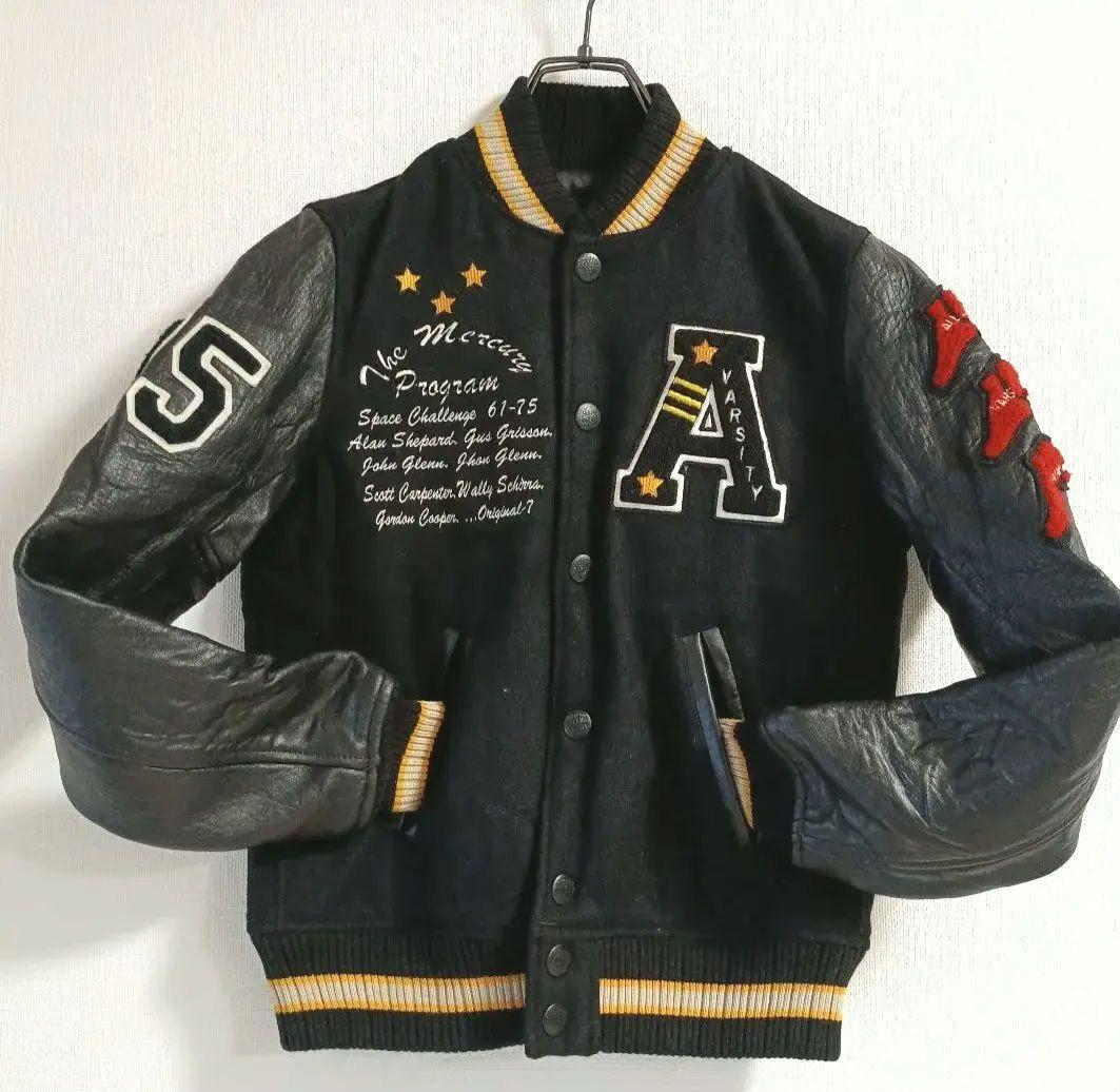 (MRSD19)AVIREX アヴィレックス スタジャン レザージャケット