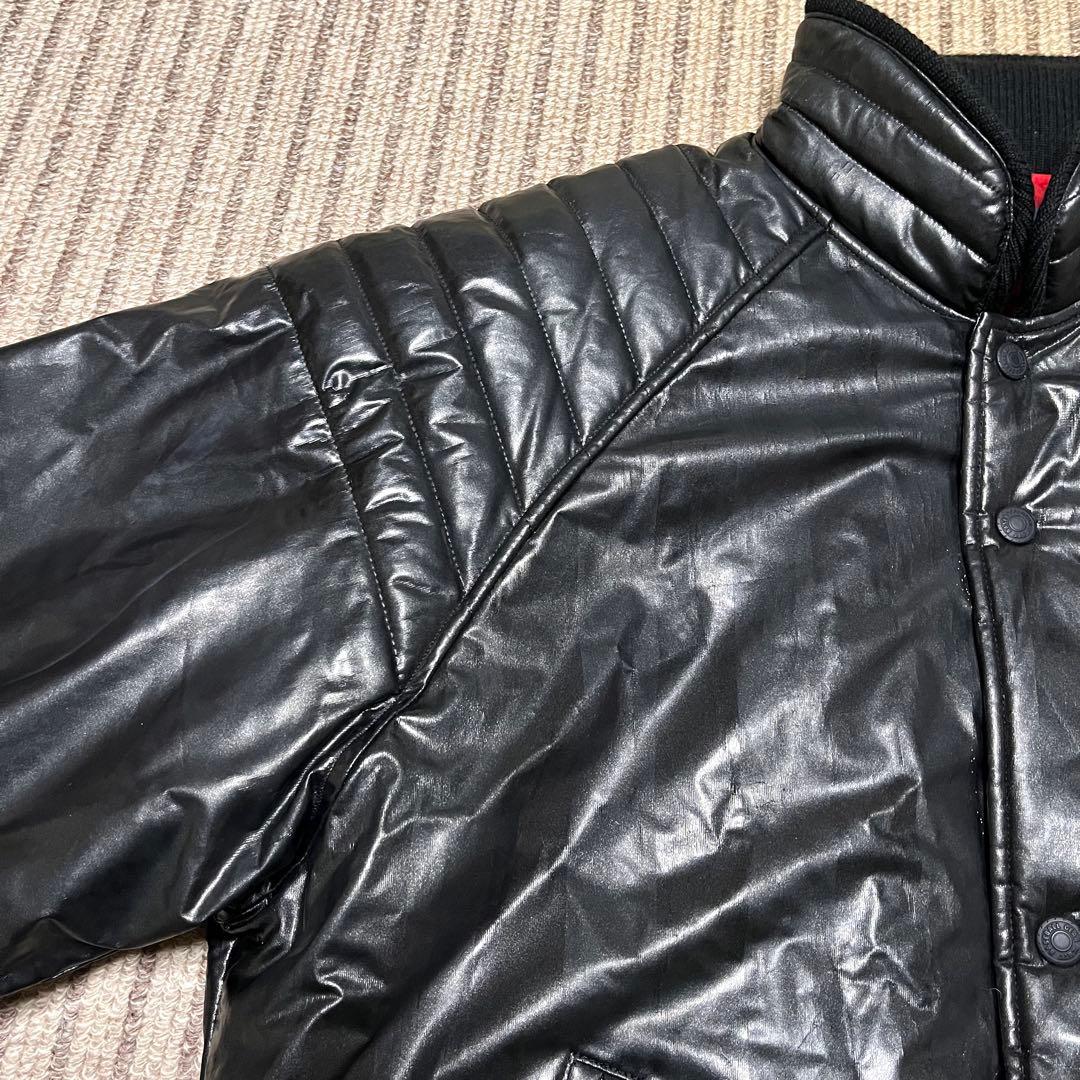 ZETT 高校野球部 グランドコート グラコン ジャンパー 黒 光沢