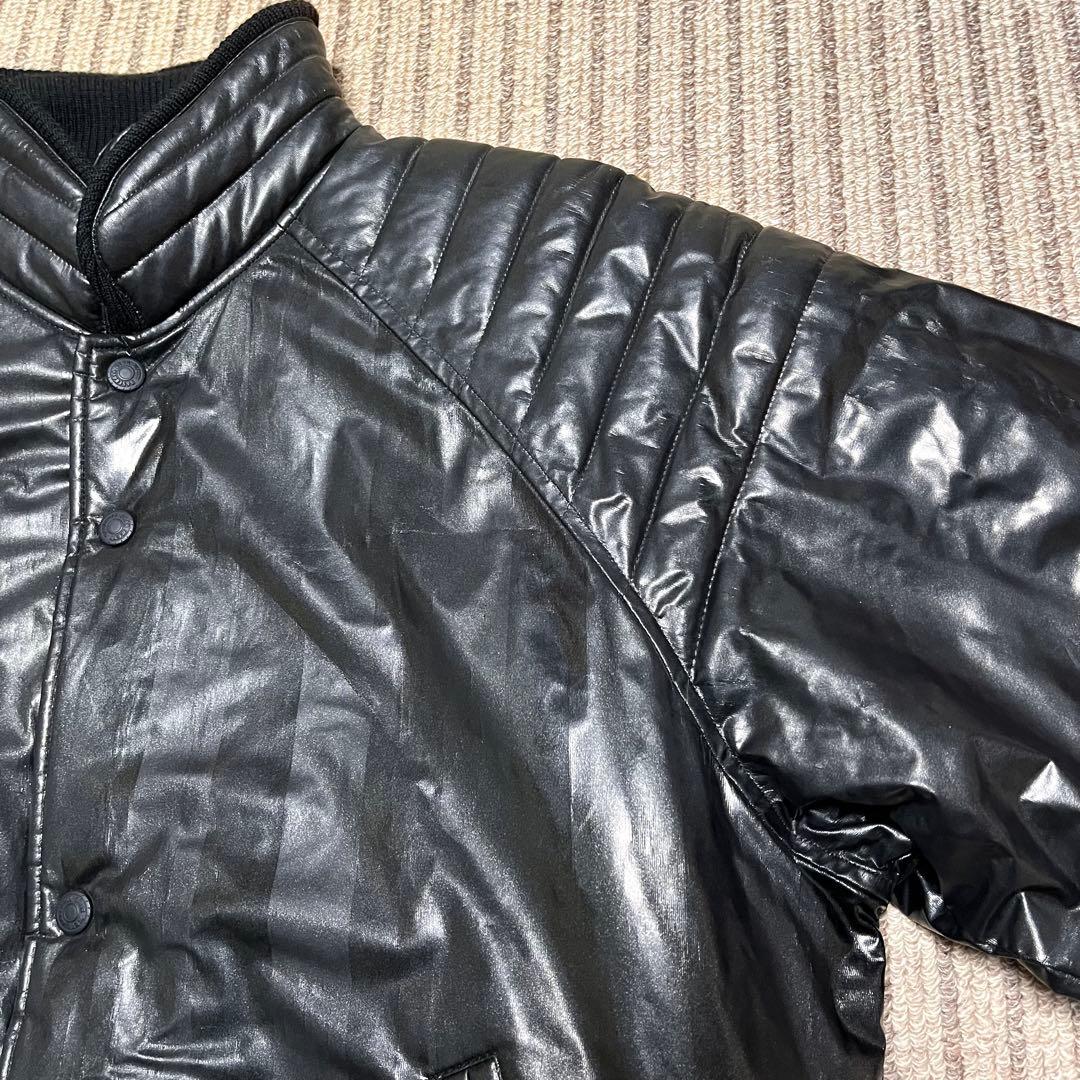 ZETT 高校野球部 グランドコート グラコン ジャンパー 黒 光沢