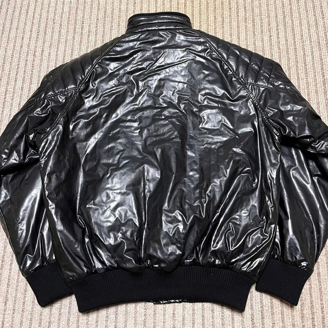 ZETT 高校野球部 グランドコート グラコン ジャンパー 黒 光沢