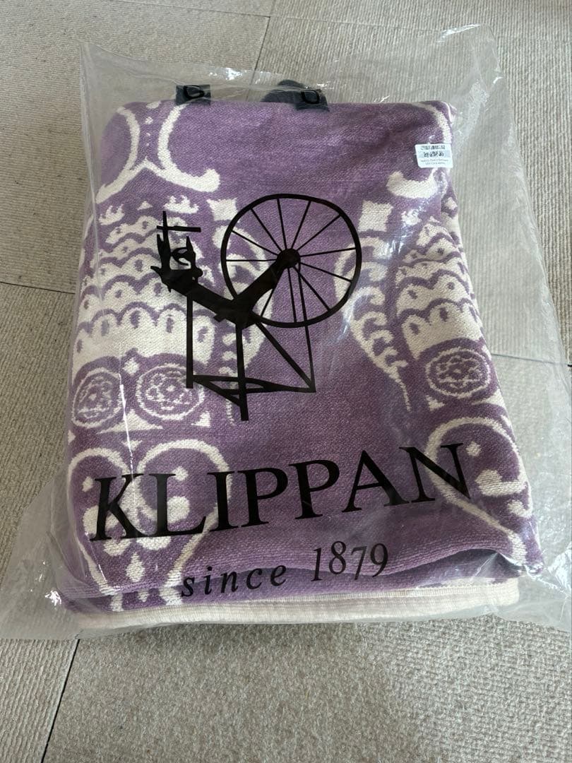 KLIPPAN オーガニックコットンブランケット 未使用タグ付き