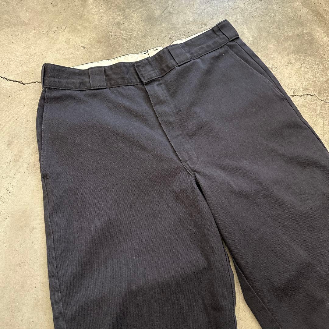 90s USA製 Dickies874 ブラック チノパン ワークパンツ　W34