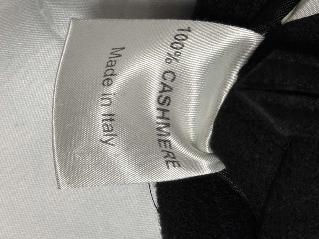 ダンヒル　黒ダッフルコート フード付き