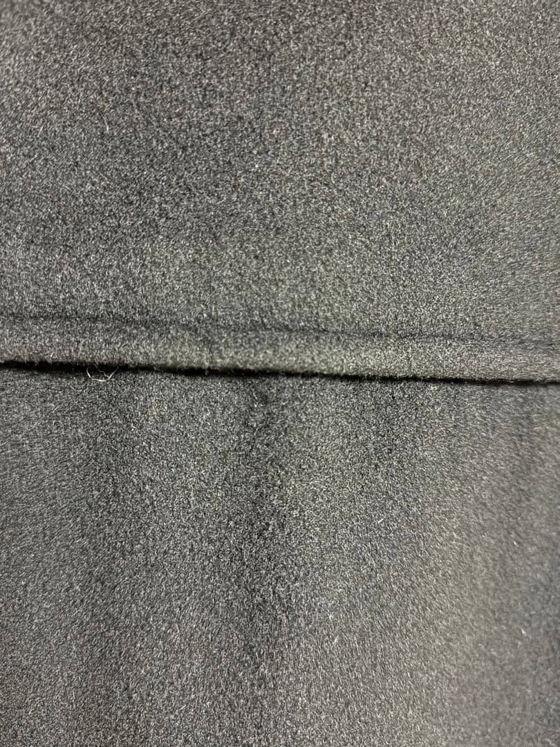 ダンヒル　黒ダッフルコート フード付き