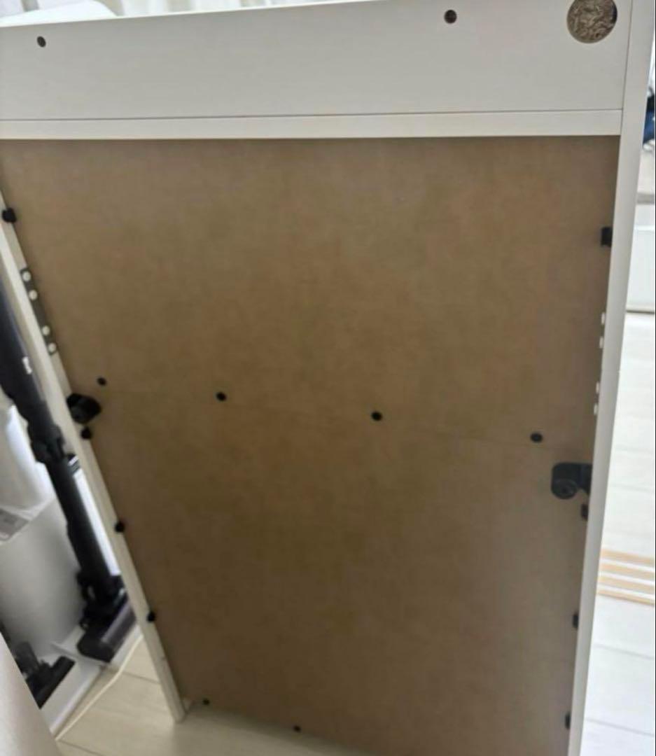 IKEA HAUGA ハウガ チェスト　棚板付きホワイト