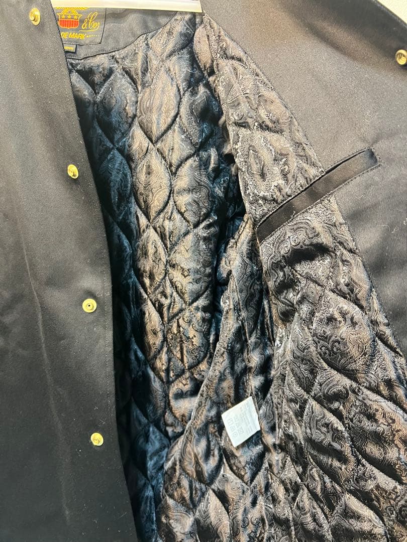 【超美品・貴重】CALEE ノーカラーワークジャケット Mワッペン稲妻 No.1