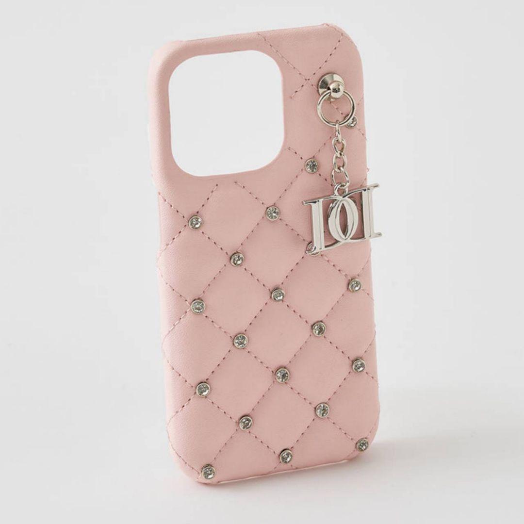 ダーリッチ キルティングビジューDDチャームiPhoneケース ピンク♡ 15