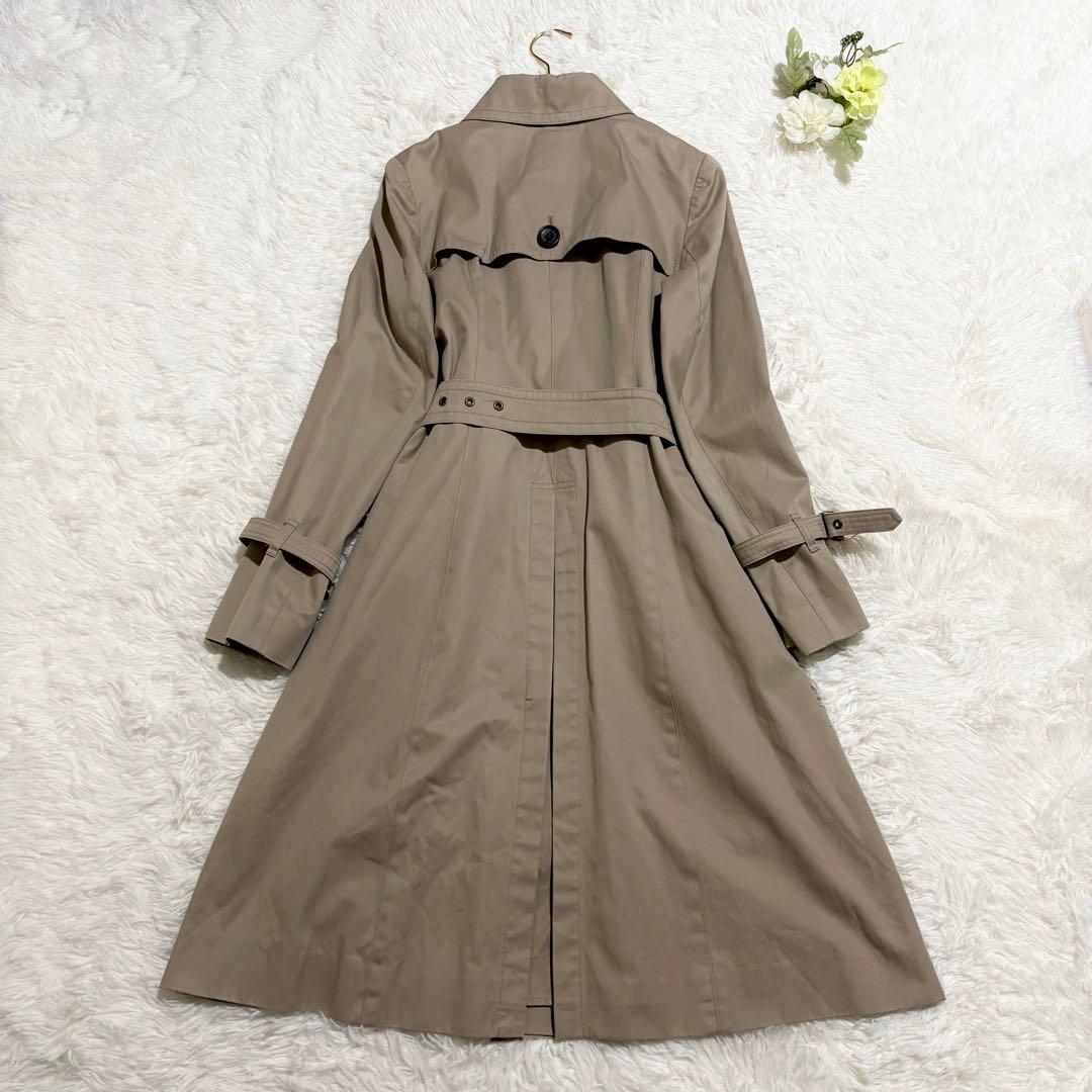 美品 ブルーレーベルクレストブリッジ ライナー付トレンチコート 38 ベージュ