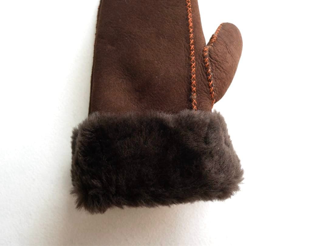 UGG アグ ミトン グローブ シープスキン チョコレート　サイズL