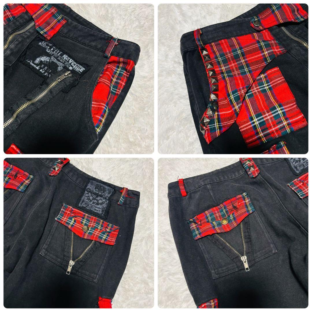 希少 Sex pot Revenge ボンテージ パンツ チェック y2k