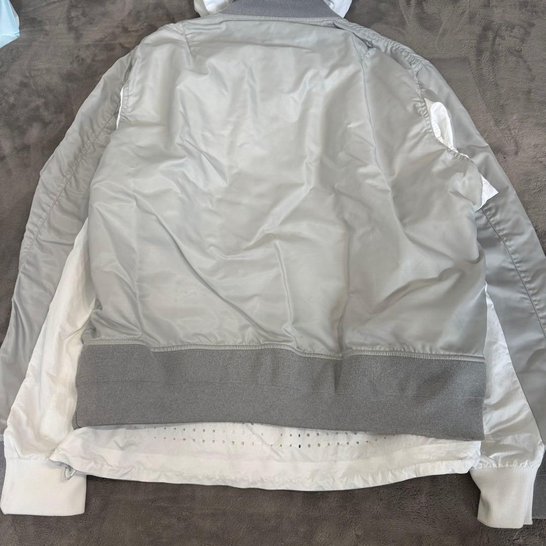 Sacai x NIKE Layered ボンバージャケットMA-1