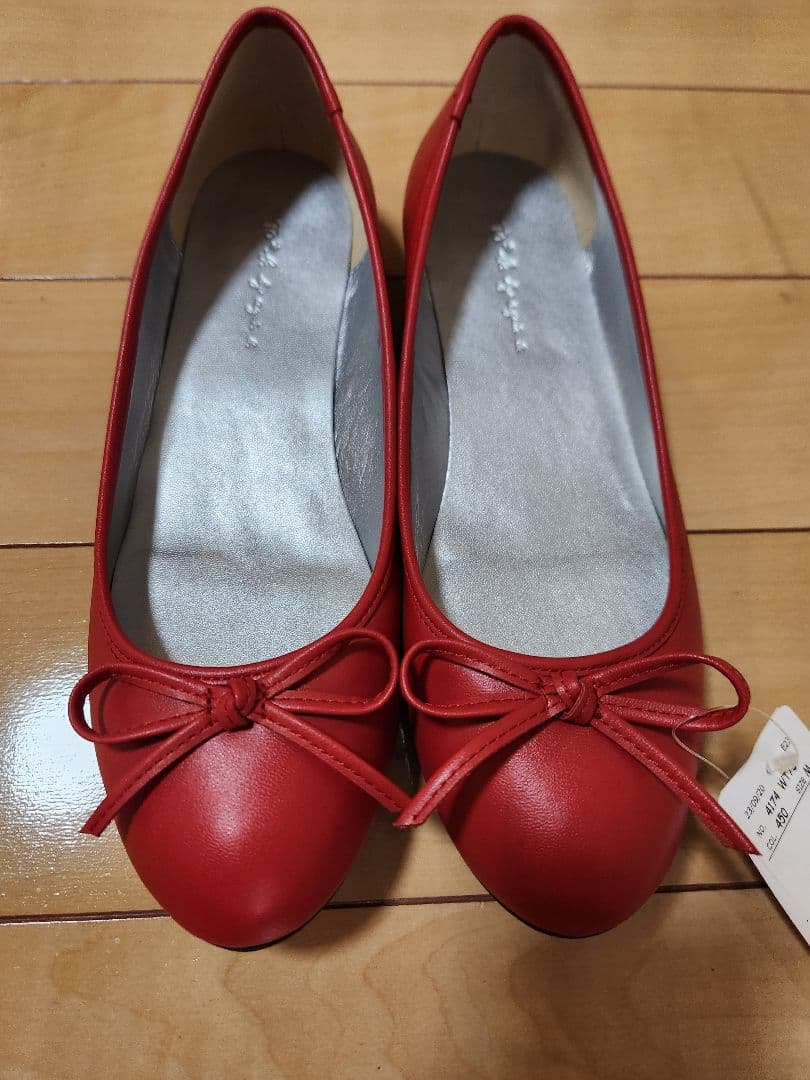 新品未使用　定価22000円　アニエスベー　バレエシューズ　赤