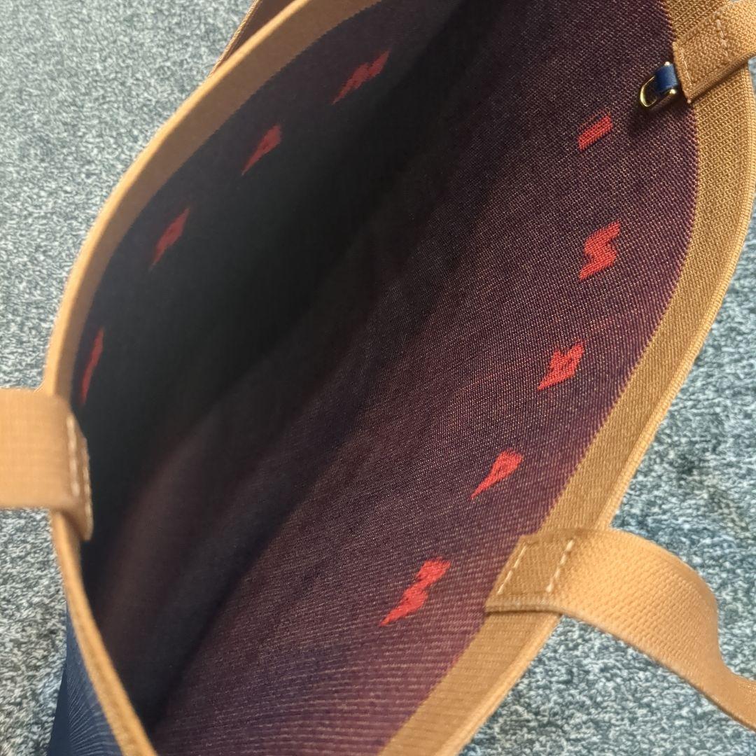 【マルニ】 ジャカードニット フラットショッピング トートバッグ