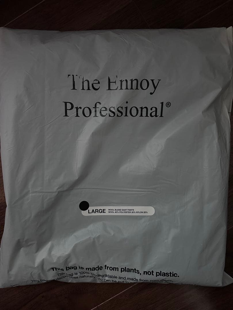 ENNOY Wool Blend Easy Pants \"Black\" サイズL