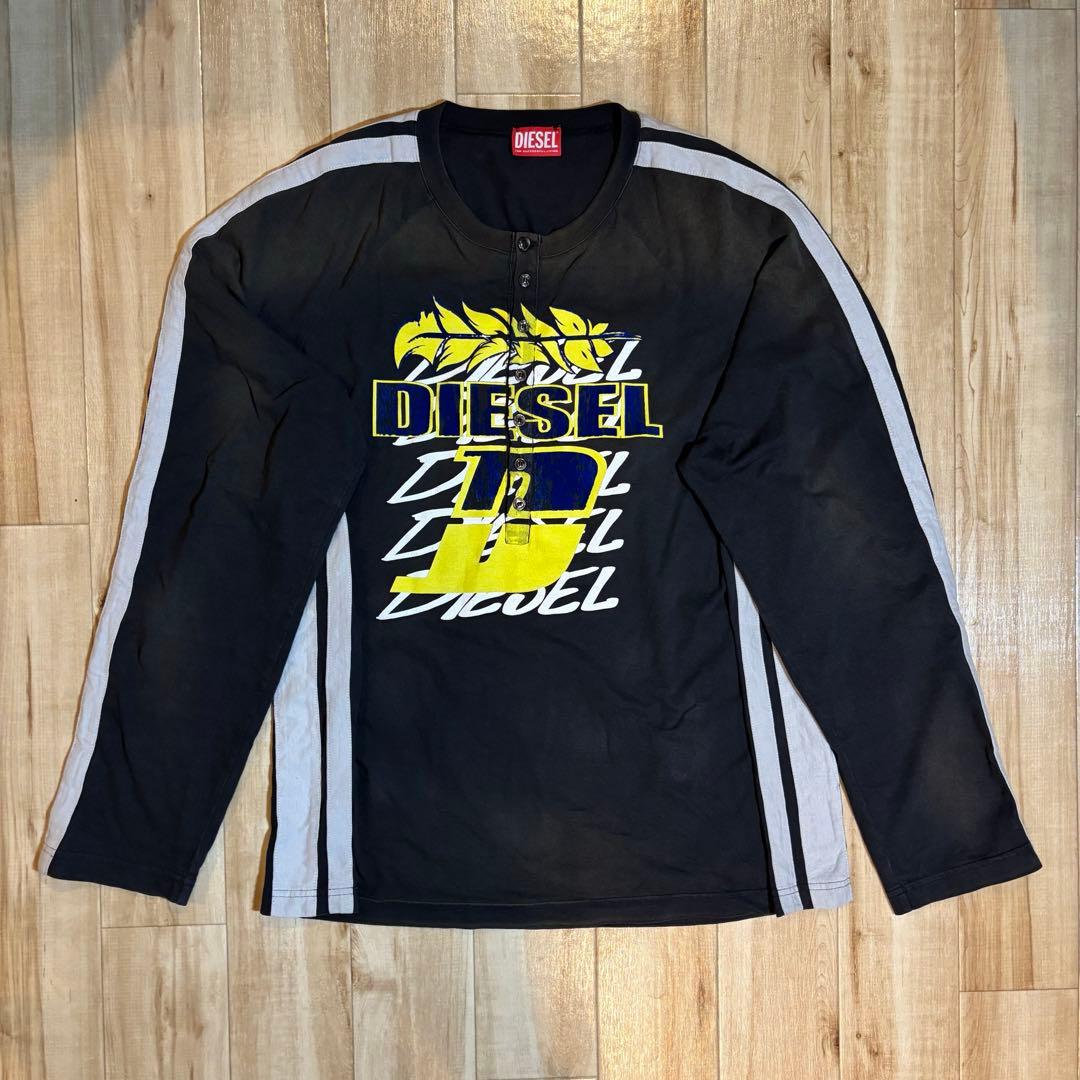 トップス DIESEL T-Roxfino-Stripe longsleeve