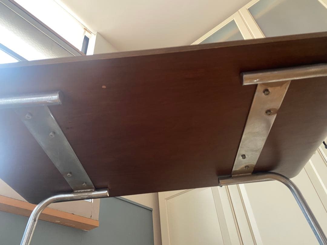 パイプデスク　棚付き（used)