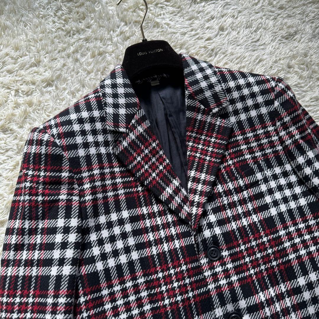 極美品●バーバリーロンドン テーラードジャケット ツイード 千鳥柄 46 M
