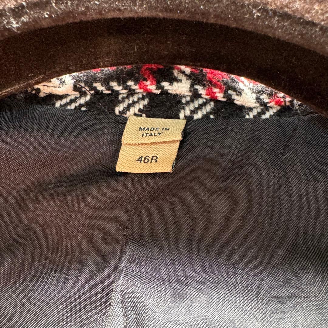 極美品●バーバリーロンドン テーラードジャケット ツイード 千鳥柄 46 M