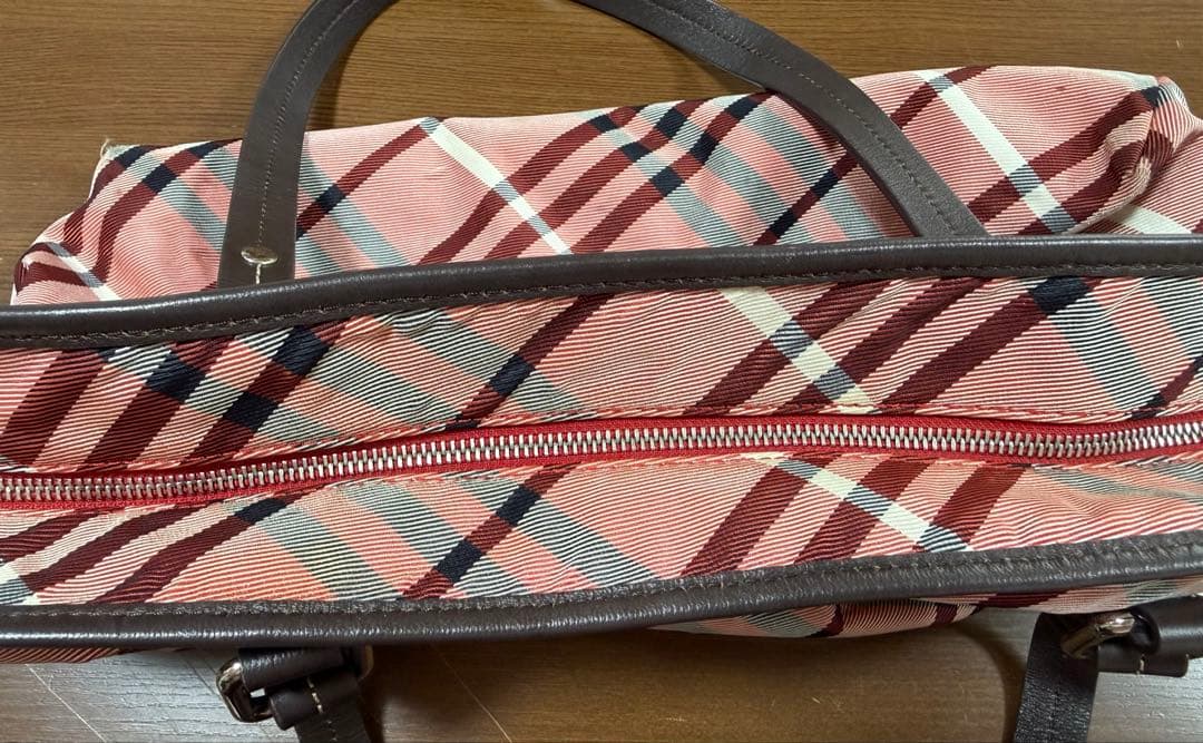 【希少カラー】BURBERRY BLUE LABEL トートバッグ チェック柄