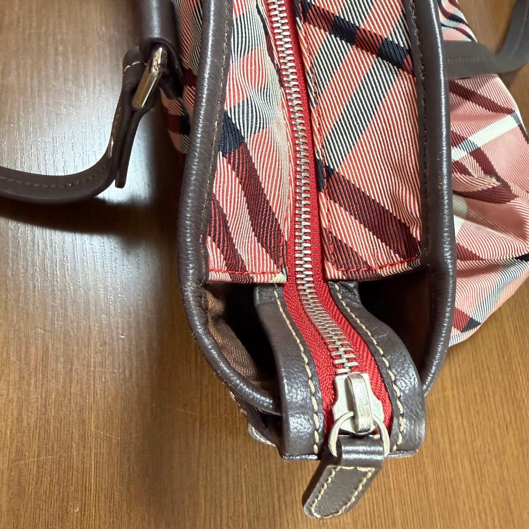 【希少カラー】BURBERRY BLUE LABEL トートバッグ チェック柄