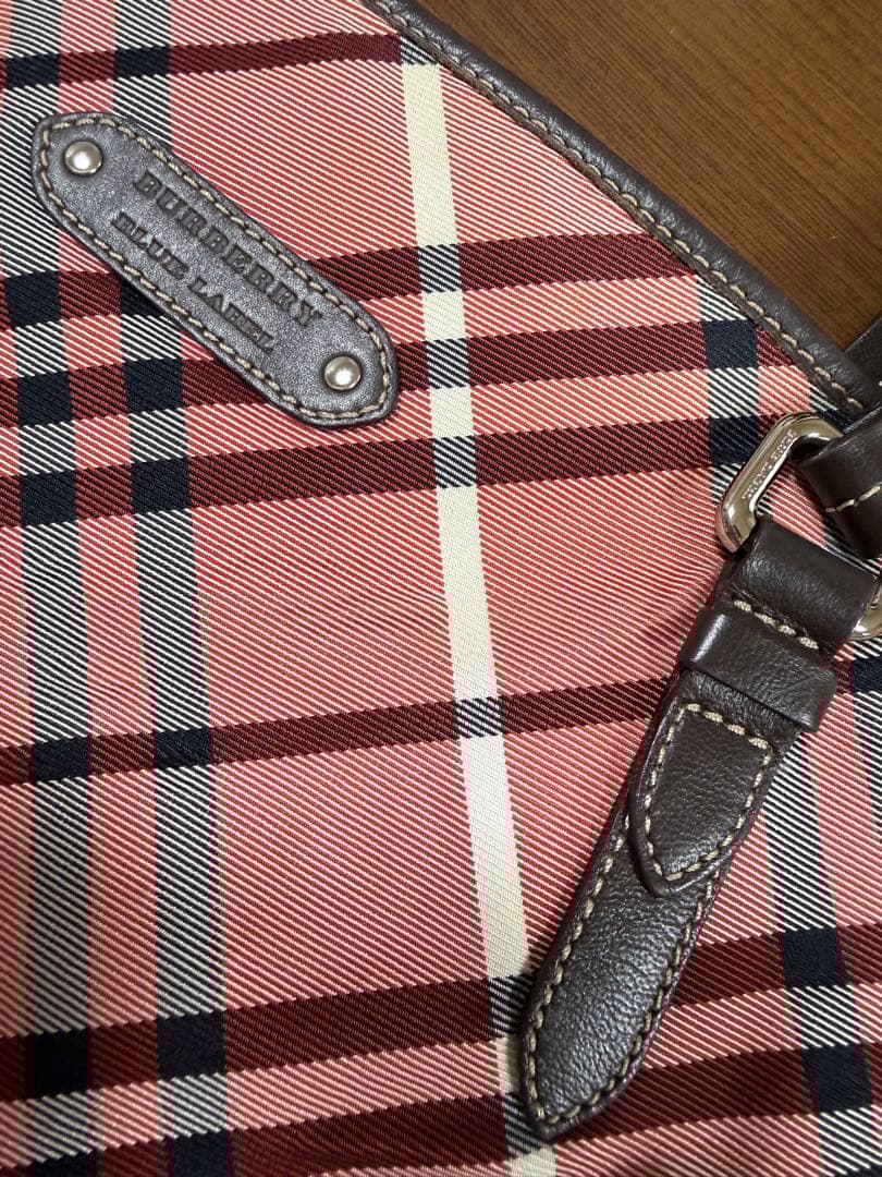 【希少カラー】BURBERRY BLUE LABEL トートバッグ チェック柄