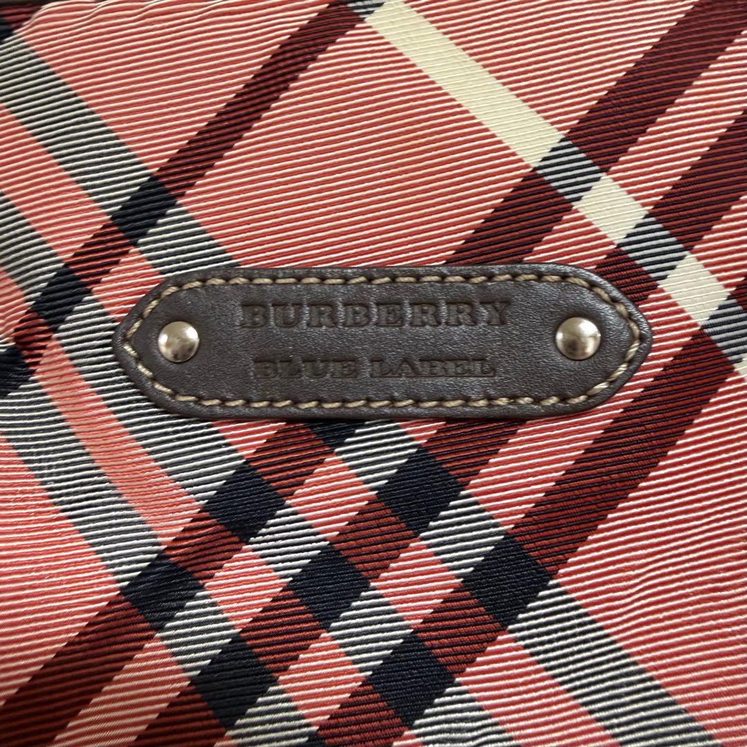 【希少カラー】BURBERRY BLUE LABEL トートバッグ チェック柄