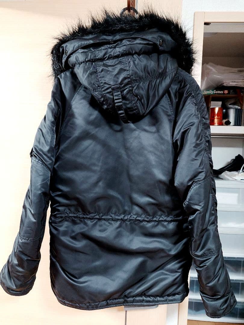 【美品】アルファインダストリーズ　N-3B オールブラック