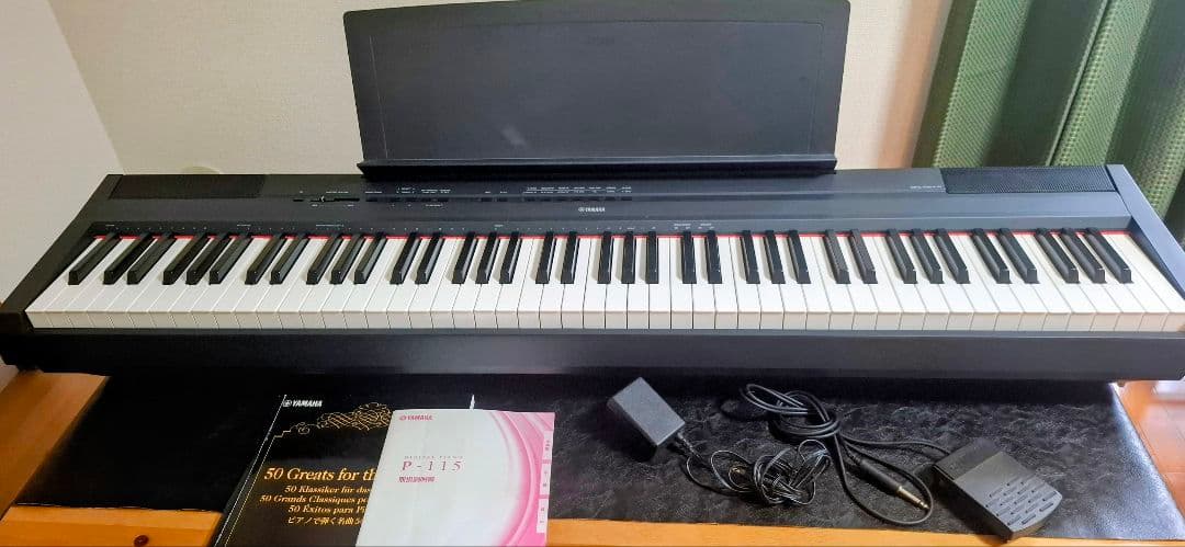 電子ピアノ　YAMAHA P-115BK