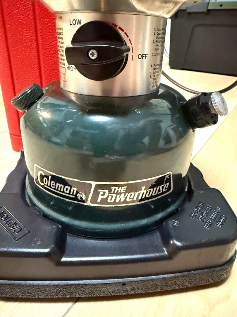 Coleman Powerhouse 290Aコールマン ランタン 赤ケース付き