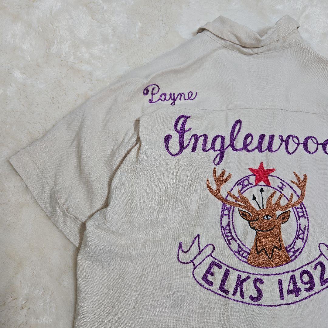 超希少 ELKS エルク ボーリングシャツ ヴィンテージ チェーンステッチ