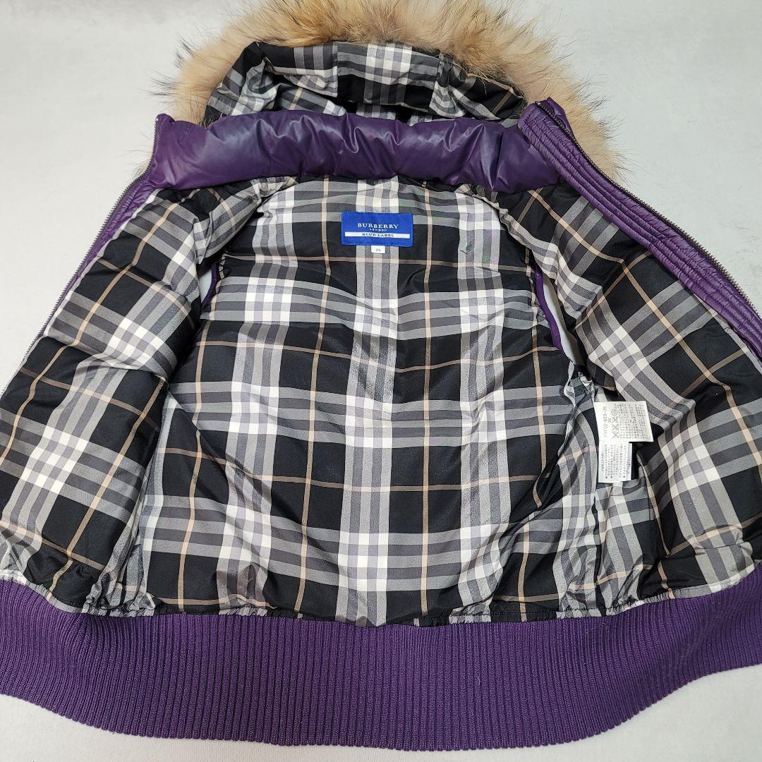 極美品☆BURBERRYバーバリーブルーレーベルノバチェック ダウンベスト