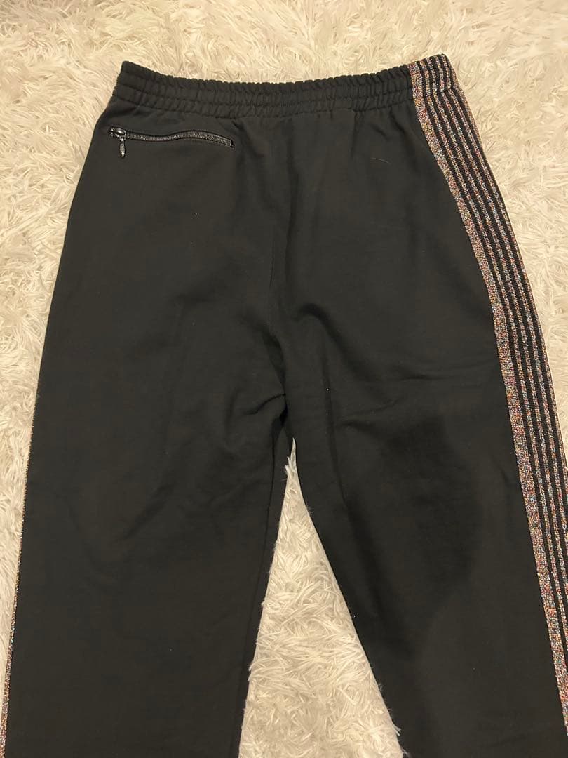 Needles スウェット ラメ色 トラックパンツ ストレート S レインボー