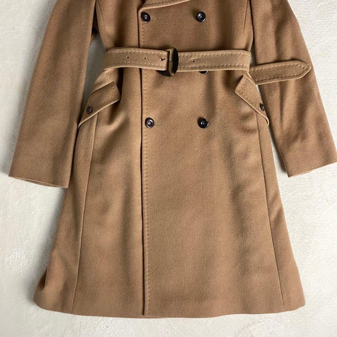 【極美品☆高級】マックスマーラ ロングコート ダブル ベルト ベージュ XXL