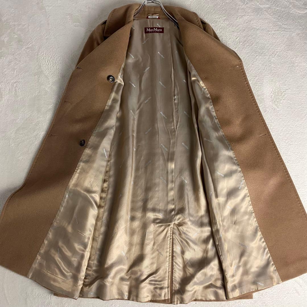 【極美品☆高級】マックスマーラ ロングコート ダブル ベルト ベージュ XXL