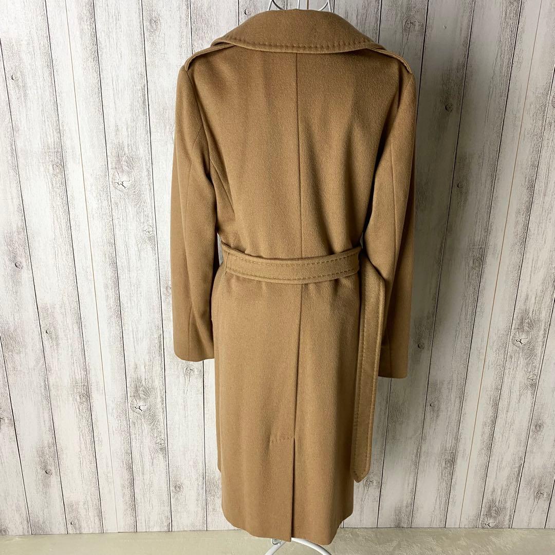 【極美品☆高級】マックスマーラ ロングコート ダブル ベルト ベージュ XXL