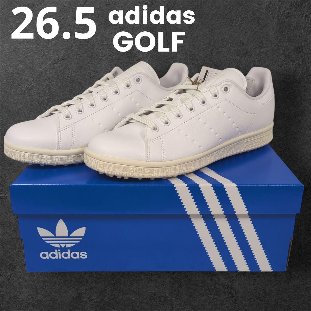 26.5 アディダス adidas スタンスミス スパイクレス ゴルフシューズ