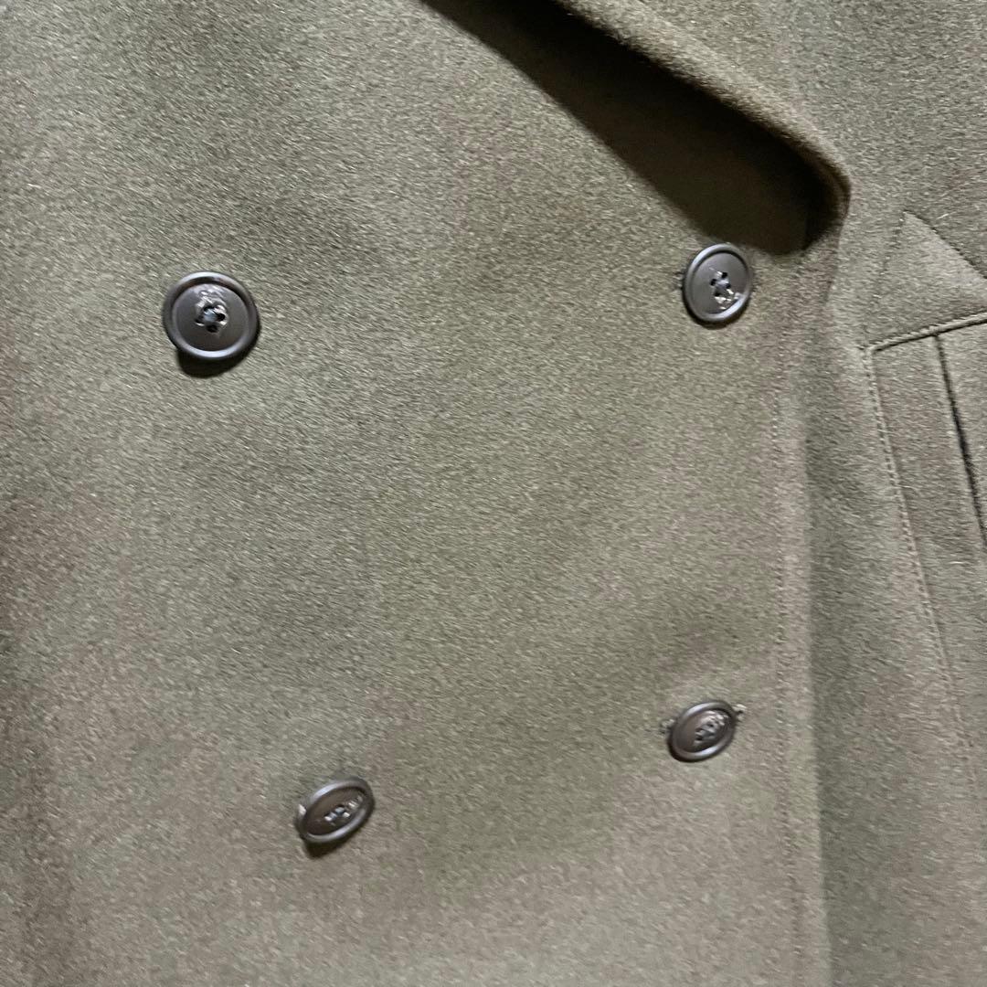 新品未使用 ユニクロ +J ウールブレンドオーバーサイズピーコート オリーブ
