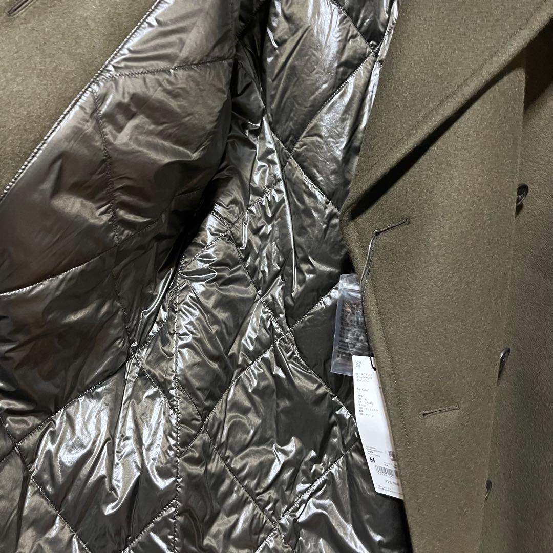 新品未使用 ユニクロ +J ウールブレンドオーバーサイズピーコート オリーブ